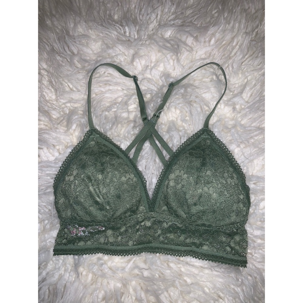 Olive lace bralette